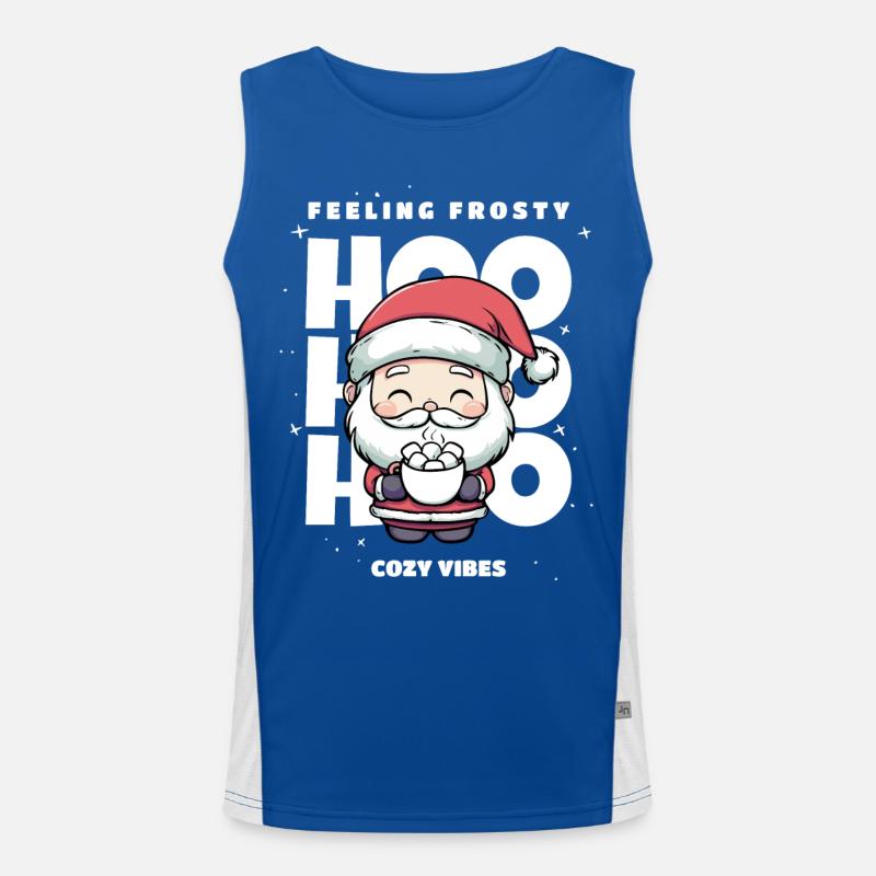 Pull de Noël - Père Noël, Cadeau Débardeur respirant contrasté Homme