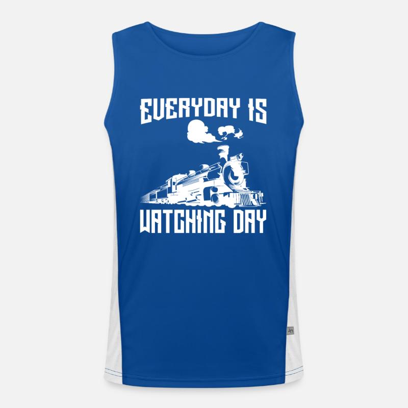 Everyday is Watching Day Funktionelles Kontrast-Tank Top für Männer 