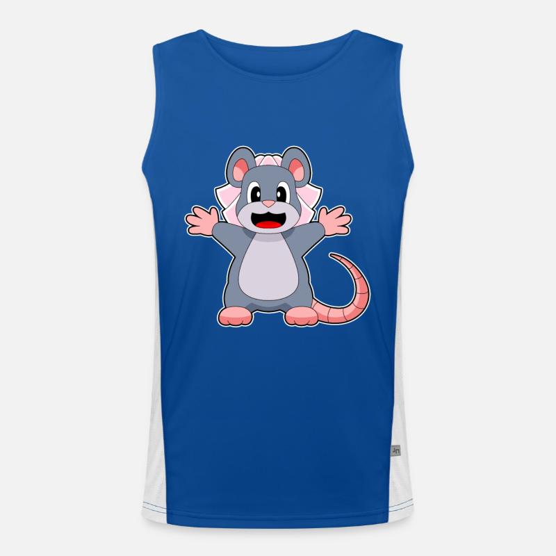 Mouse Bridal Veil Wedding Men's Functional Contrast Tank Top 