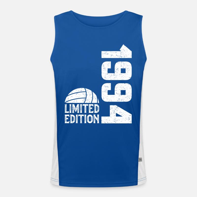 30. Jahrestag 1994 Limited Edition Volleyball Funktionelles Kontrast-Tank Top für Männer 
