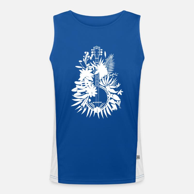 Banjo Cartoon Stil Funktionelles Kontrast-Tank Top für Männer 