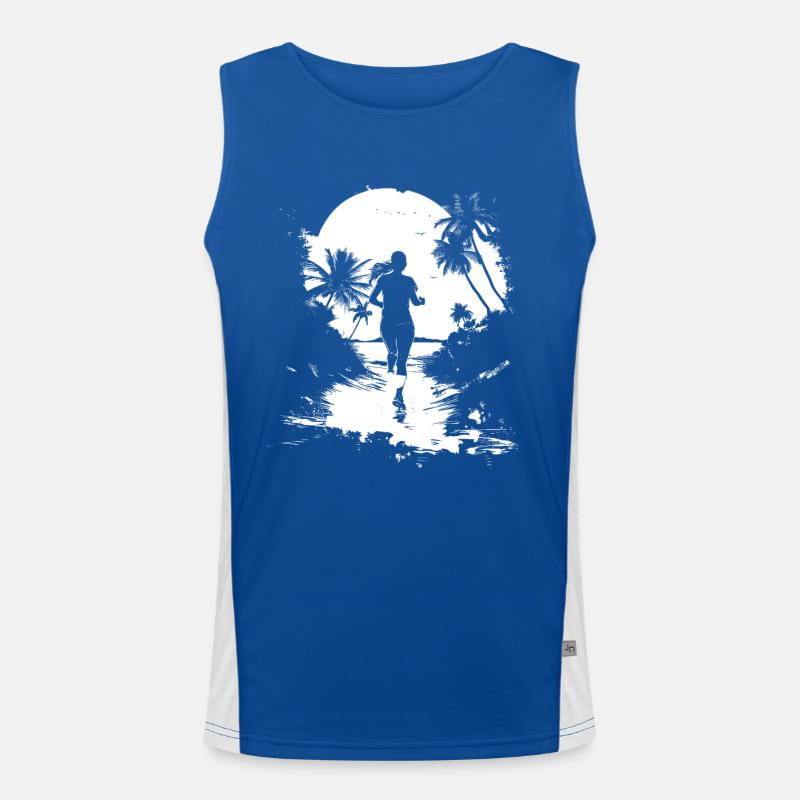 Courir Débardeur respirant contrasté Homme 