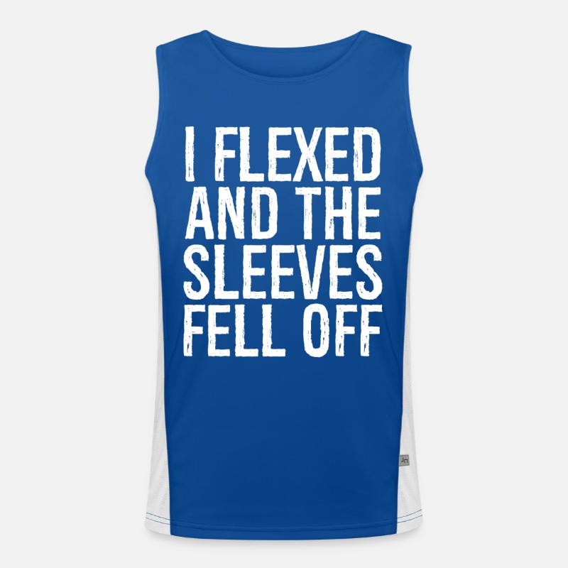 I flexed and the sleeves fell off Débardeur respirant contrasté Homme 