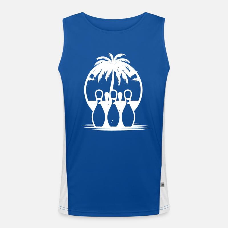 Bowling Graphics Men's Functional Contrast Tank Top 