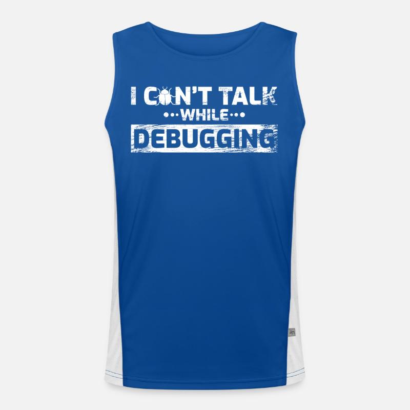 Software Entwickler Witz Funktionelles Kontrast-Tank Top für Männer 