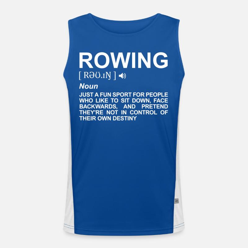 Rowing Dictionary Men's Functional Contrast Tank Top 