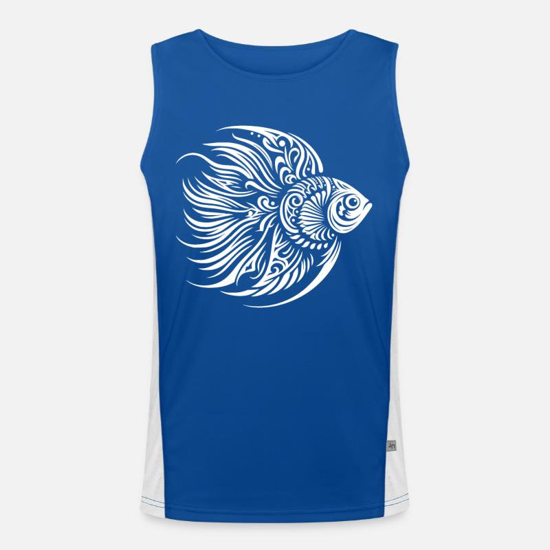 Poisson-ange tribal Débardeur respirant contrasté Homme 