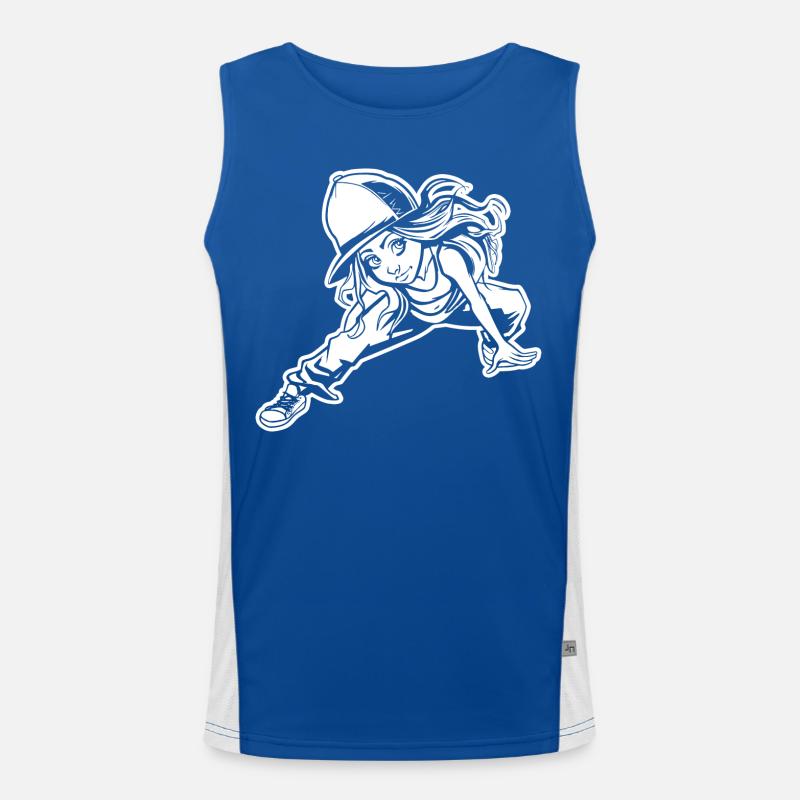 Breakdancer Men's Functional Contrast Tank Top 
