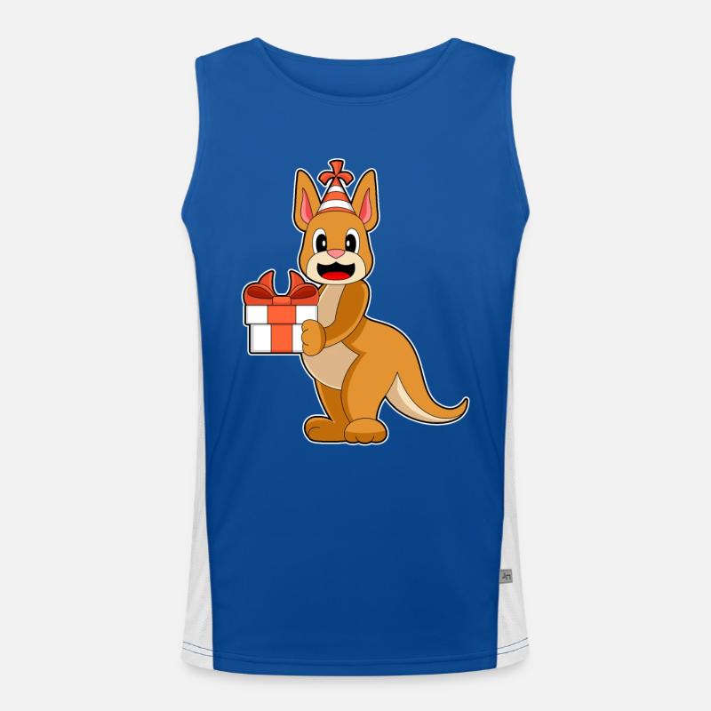 Kangaroo Birthday Package Men's Functional Contrast Tank Top 