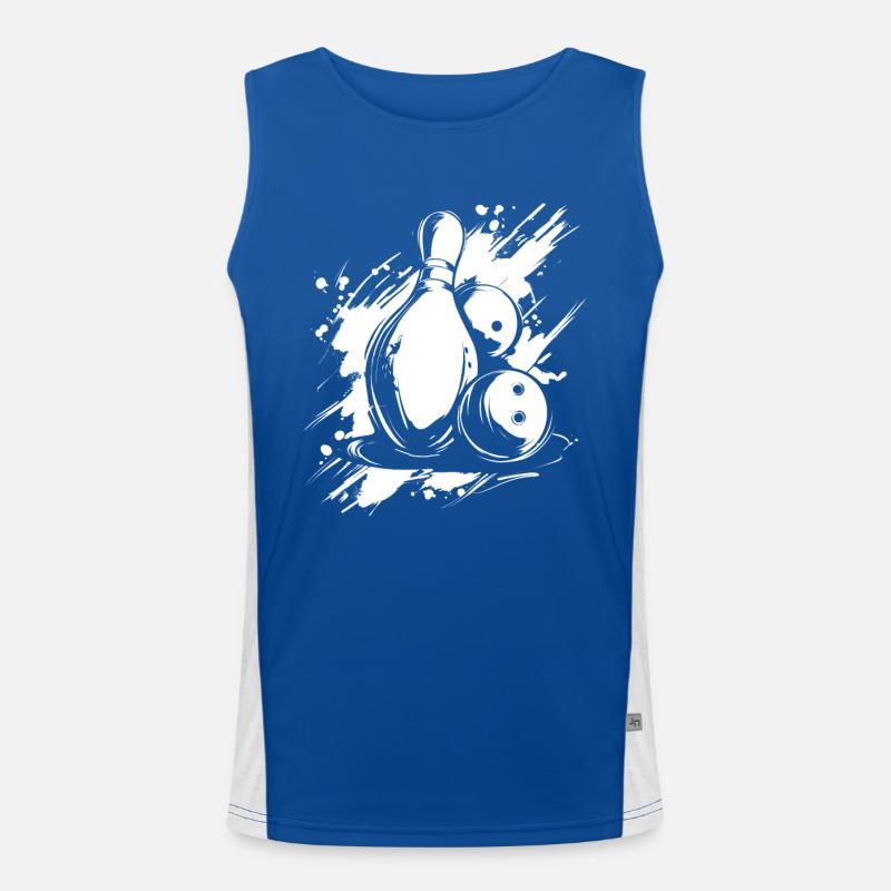 Bowling Graphics Men's Functional Contrast Tank Top 