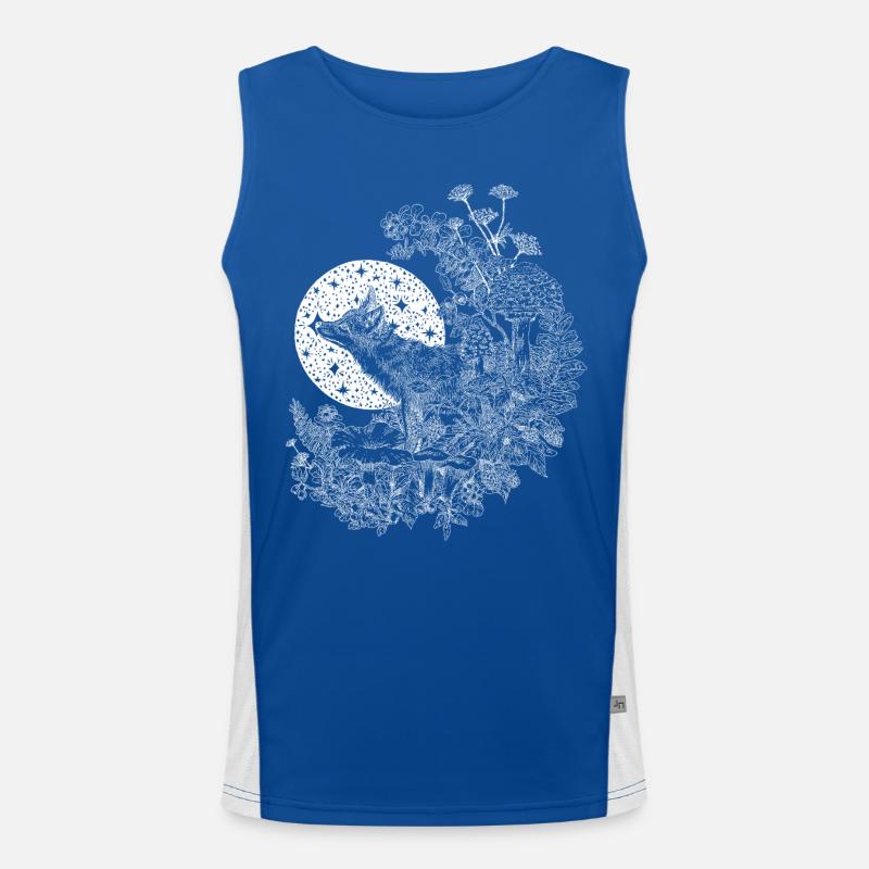 FUCHS & NACHTHIMMEL Funktionelles Kontrast-Tank Top für Männer 