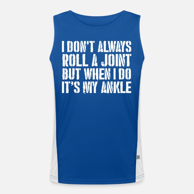 I don't always roll a joint but when I do it Funktionelles Kontrast-Tank Top für Männer 
