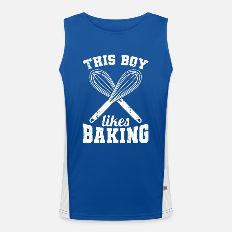 Bäckerjunge Funktionelles Kontrast-Tank Top für Männer 