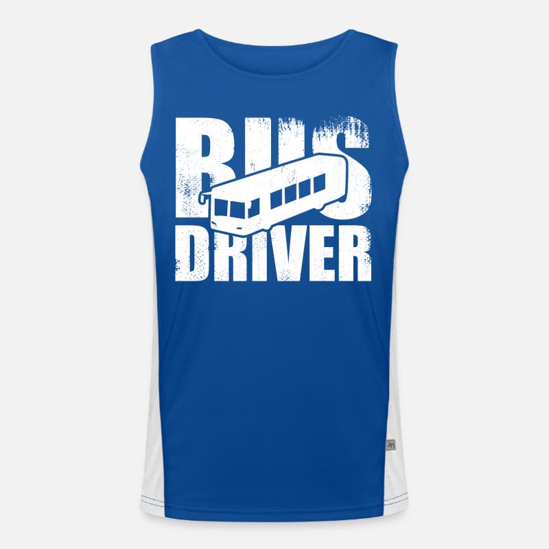 Bus Driver Men's Functional Contrast Tank Top 