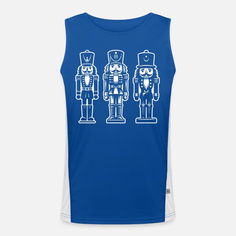 Nussknacker Trio Print Funktionelles Kontrast-Tank Top für Männer 