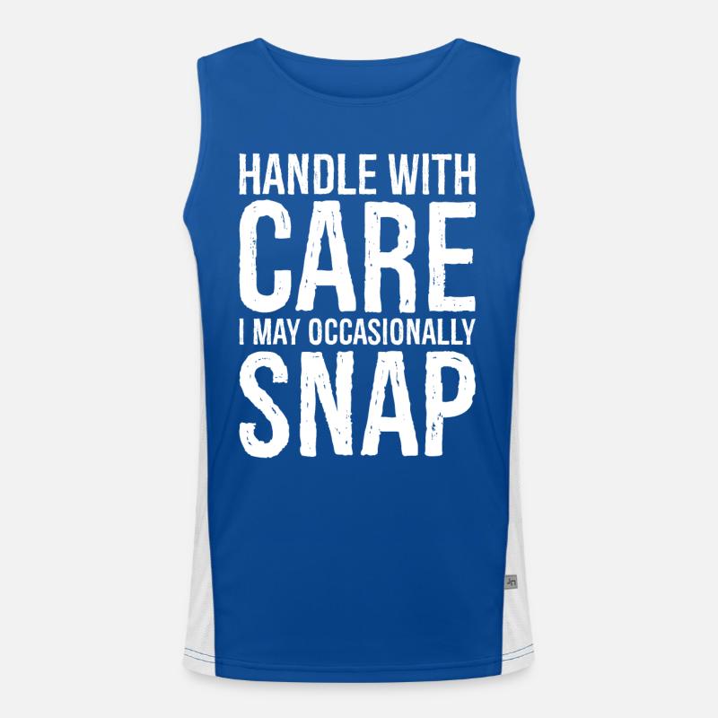 Manipuler avec soin Débardeur respirant contrasté Homme 