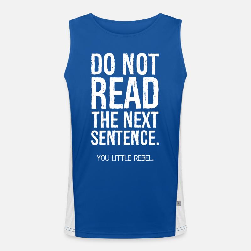 do not read the next sentence Men's Functional Contrast Tank Top 