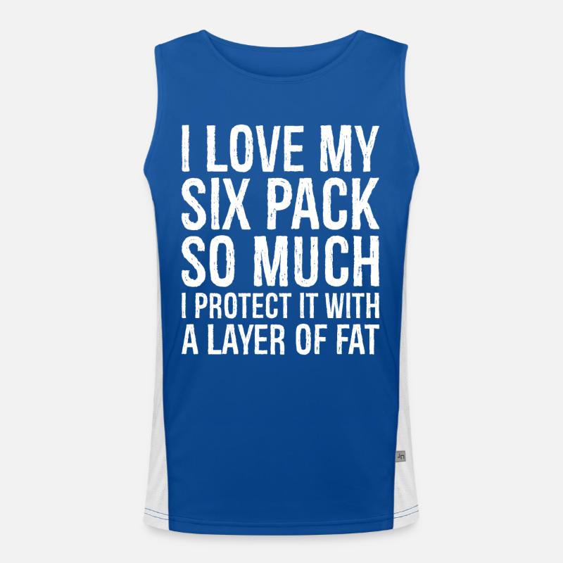 J’aime tellement mon pack de six Débardeur respirant contrasté Homme 