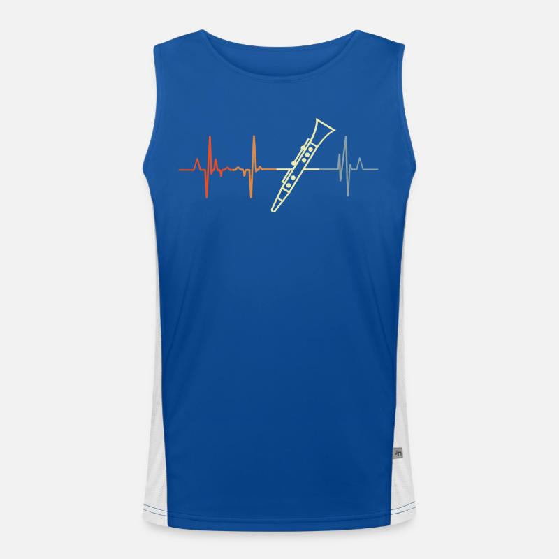 I love clarinets Men's Functional Contrast Tank Top 