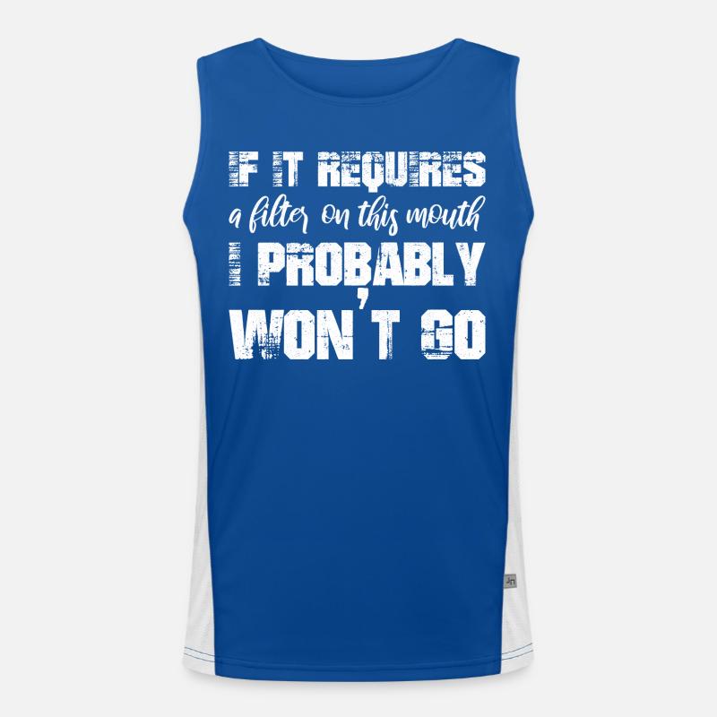 If it requires a filter on this mouth I probably Funktionelles Kontrast-Tank Top für Männer 