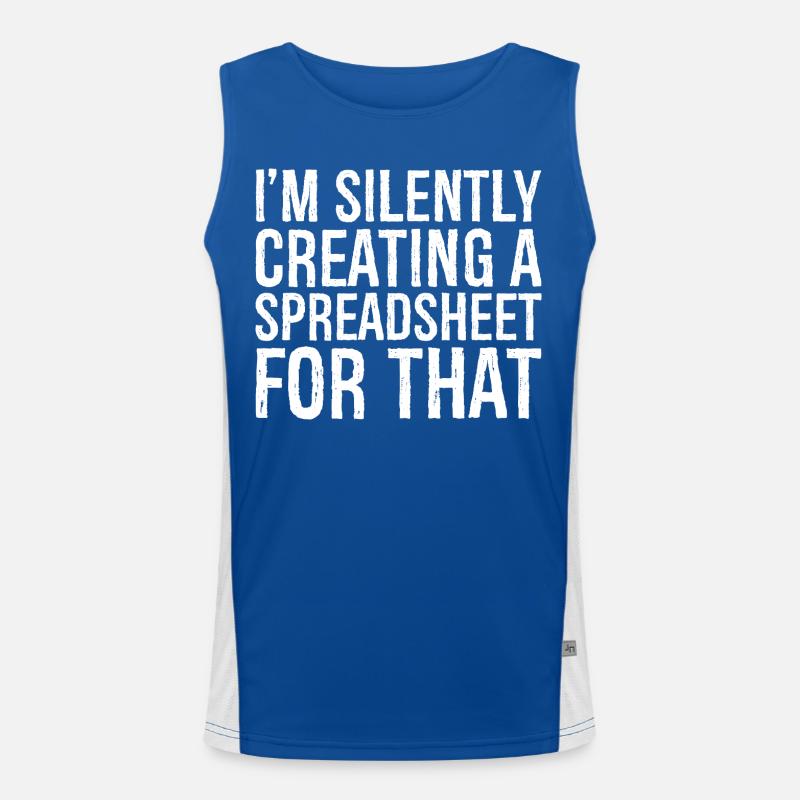 Ich erstelle im Stillen eine Tabelle dafür Funktionelles Kontrast-Tank Top für Männer 