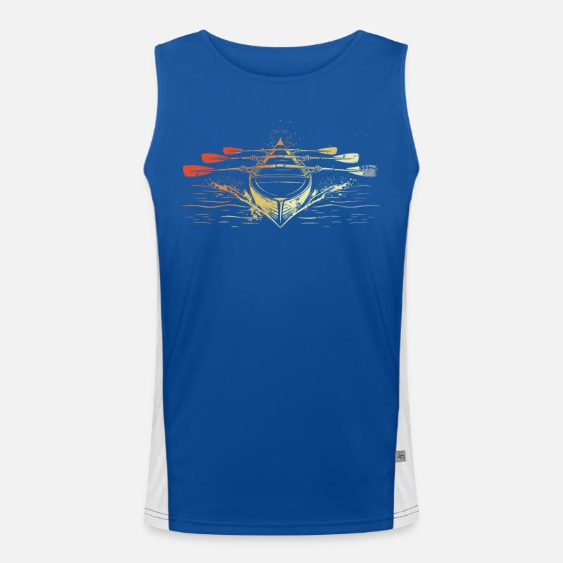 Rameur de course look vintage Débardeur respirant contrasté Homme 