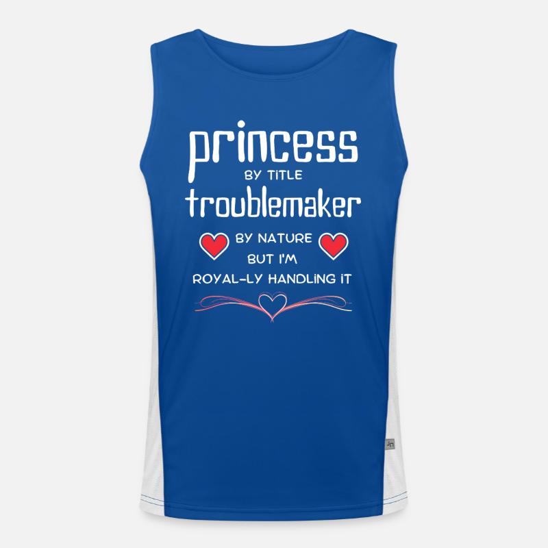 Princess TroubleMaker Tee Men's Functional Contrast Tank Top 