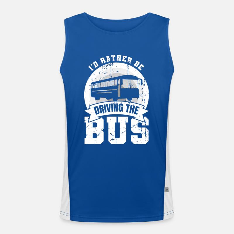 Je préfère conduire le bus Débardeur respirant contrasté Homme 