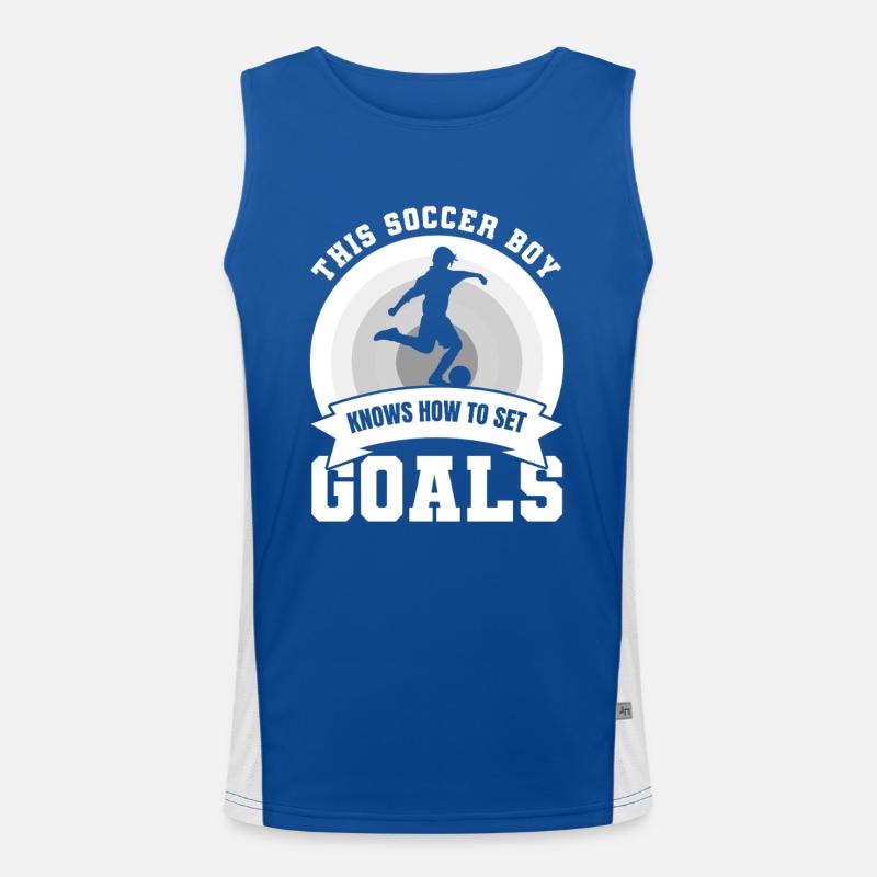 Soccer Boy Men's Functional Contrast Tank Top 