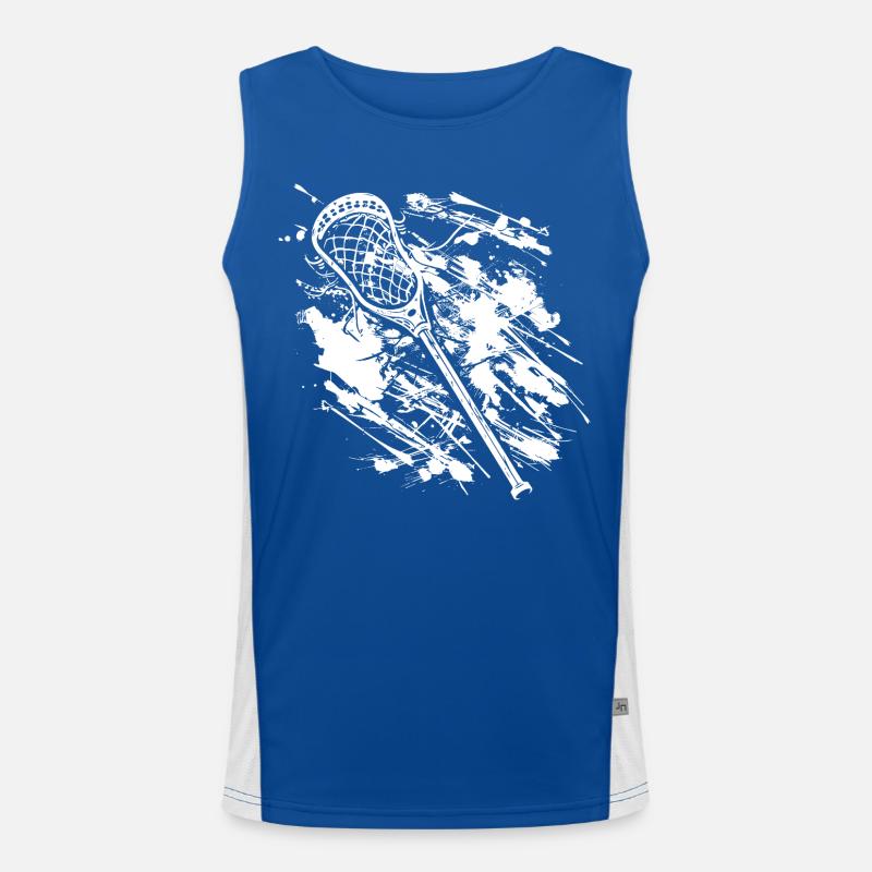 Lacrosseschläger Graffiti Funktionelles Kontrast-Tank Top für Männer 