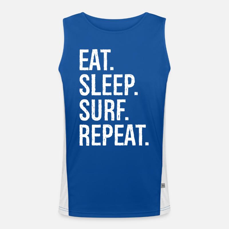 Manger Dormir Surfer Répéter Débardeur respirant contrasté Homme 