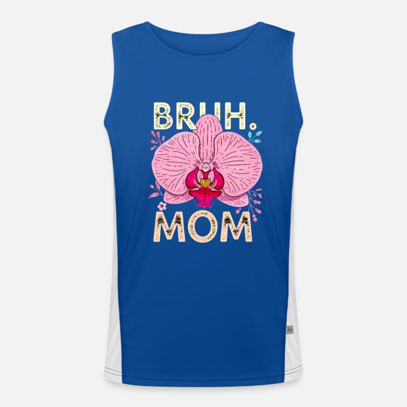 Bruh Mom Orchidee Funktionelles Kontrast-Tank Top für Männer 