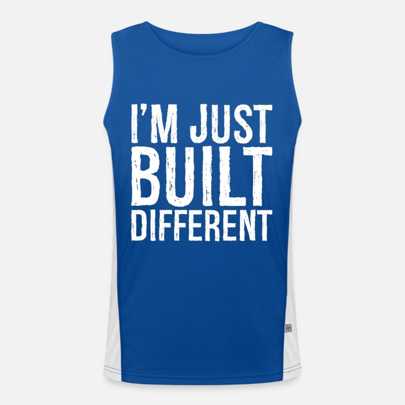 Je suis juste construit différemment Débardeur respirant contrasté Homme 