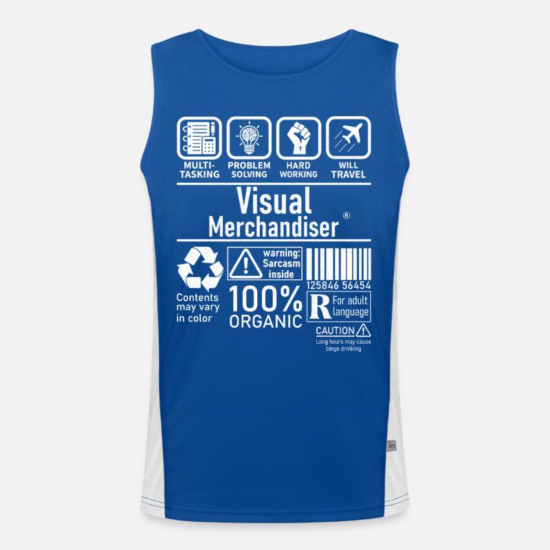Visual Merchandiser multi tasking problem solving Funktionelles Kontrast-Tank Top für Männer 