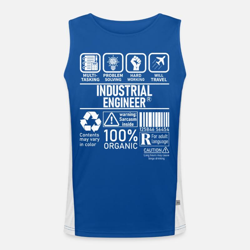 Ingénieur industriel multitâche résolution de problèmes Débardeur respirant contrasté Homme 