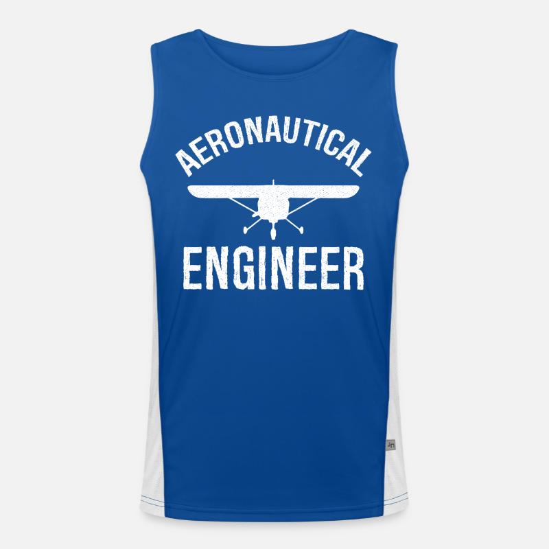 Aeronautical Engineer Funktionelles Kontrast-Tank Top für Männer 