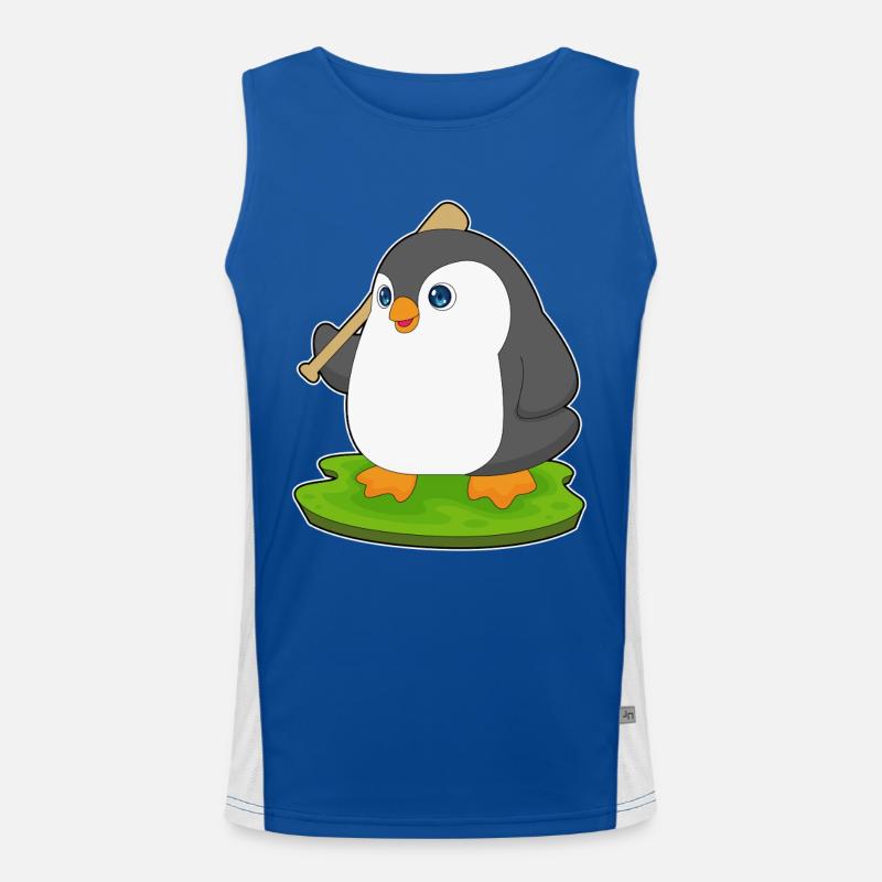 Penguin Baseball Batte de Baseball Débardeur respirant contrasté Homme 