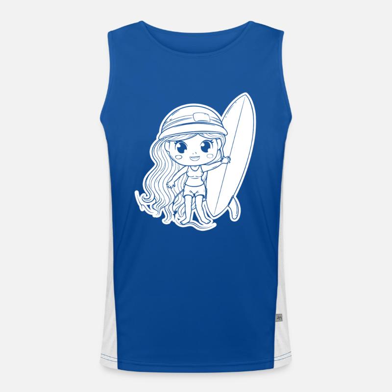 Petite surfeuse Débardeur respirant contrasté Homme 