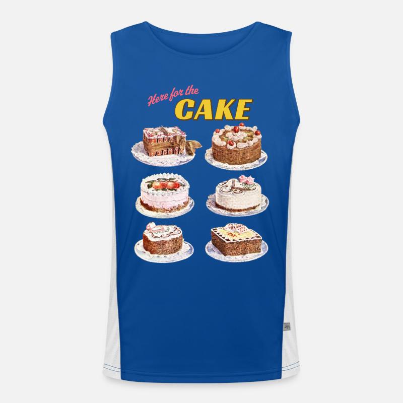 Cake collection with retro vibes Men's Functional Contrast Tank Top 