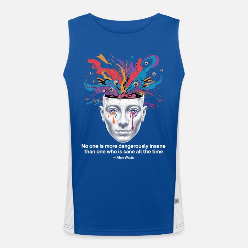 Mind Unleashed | Watts Psychedelic Insight Débardeur respirant contrasté Homme 