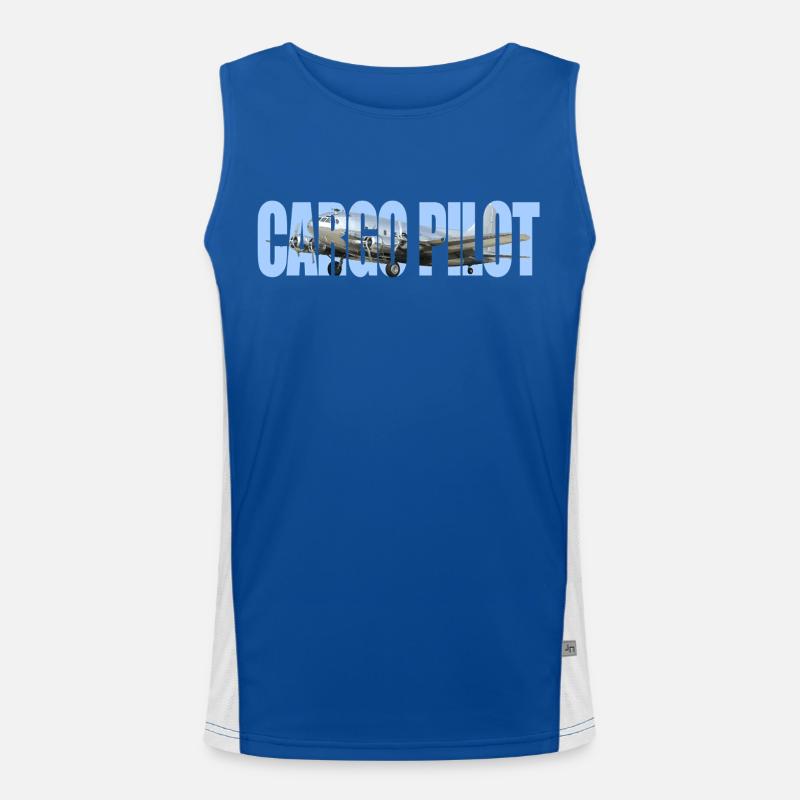 Cargo pilot B-307 Funktionelles Kontrast-Tank Top für Männer 