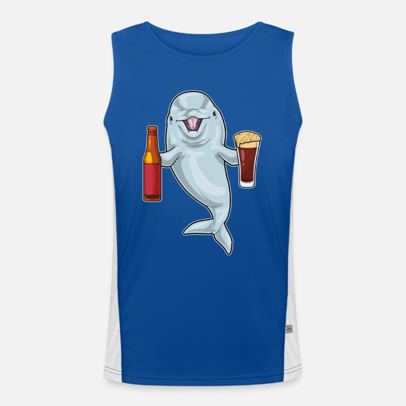 Bouteille de bière Dolphin Débardeur respirant contrasté Homme 