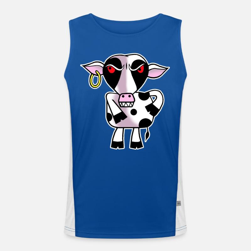 Vache en colère Débardeur respirant contrasté Homme 