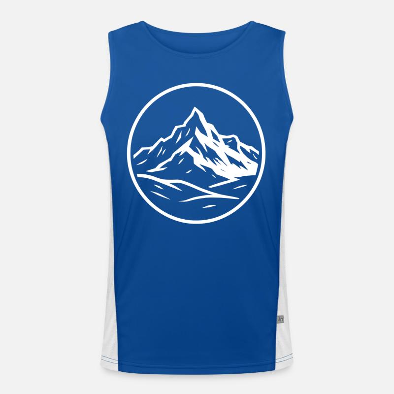 Gran Paradiso Funktionelles Kontrast-Tank Top für Männer 