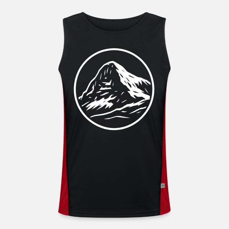 Eiger - Men's Functional Contrast Tank Top  - black/red