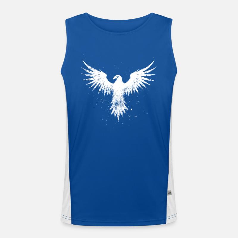 Weisser Phoenix Funktionelles Kontrast-Tank Top für Männer 