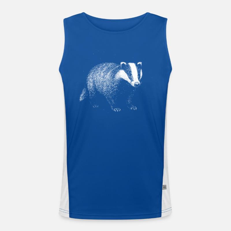 Dachs Funktionelles Kontrast-Tank Top für Männer 