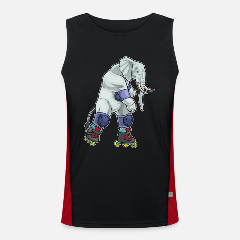 Elefant Inline skating Inline skates - Men's Functional Contrast Tank Top  - black/red