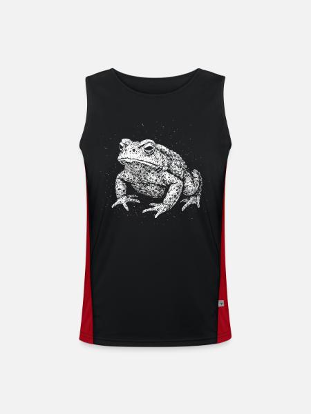 Toad - Men's Functional Contrast Tank Top - black/red