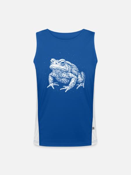 Crapaud - Débardeur respirant contrasté Homme  - bleu/blanc - Devant